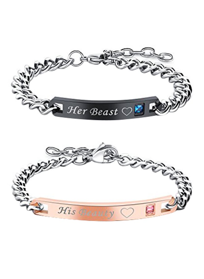 2-Piece Adjustable Couple Bracelets